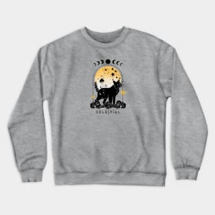 Celestial spirit animal Lynx Crewneck Sweatshirt